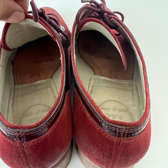 N.D.C Handmade Sunday Hudson Leather Laced Up Derby Shoes Women Size 39.5 - Picture 5 of 12